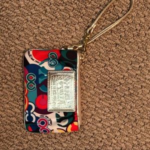 Colorful Coach wristlet
